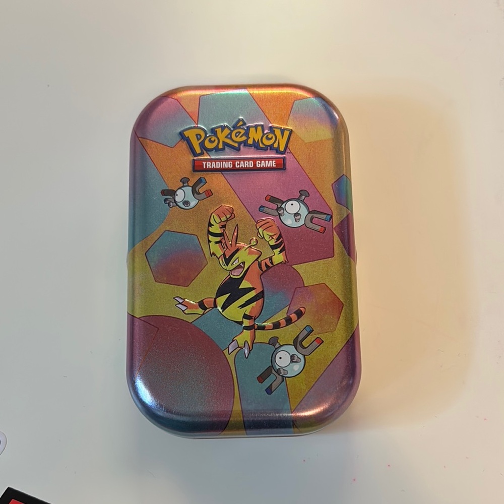Pokemon Trading Card Game Tin with Electabuzz Design